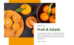 Fruit & Salads - Landing Page Template