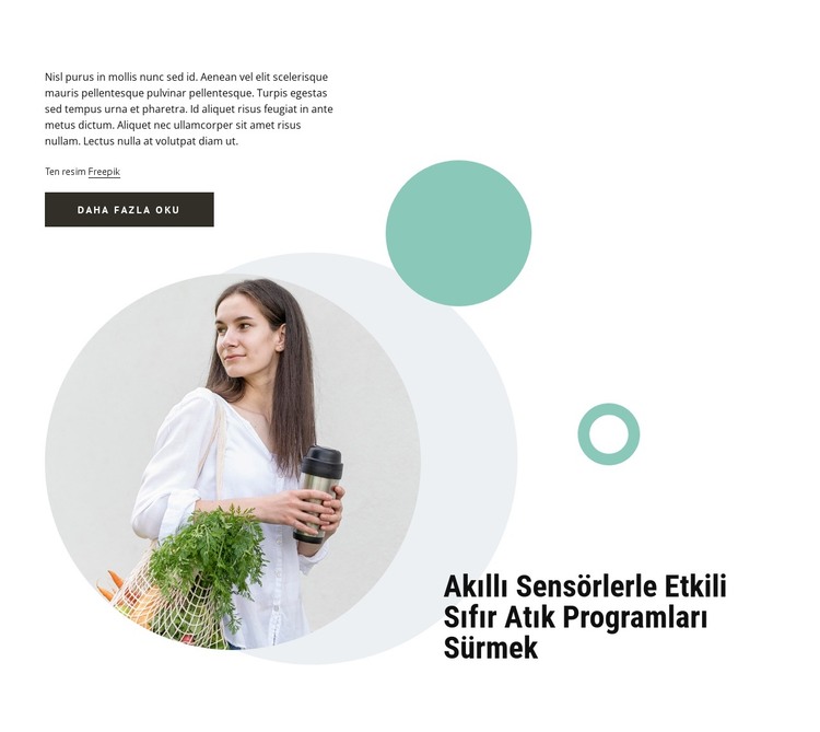 Sıfır atık programları HTML Şablonu