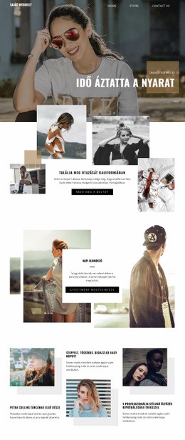 Nyári Kollekció – Ingyenes Sablon