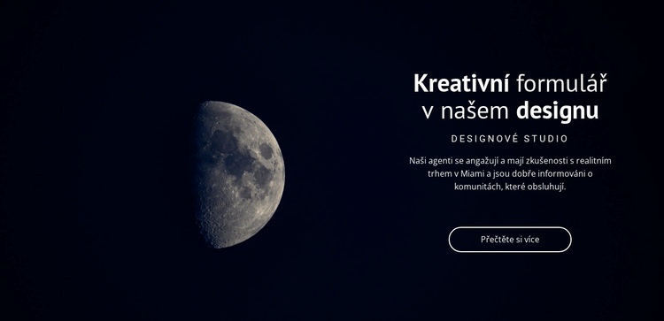 Vesmírné téma v projektech Šablona HTML