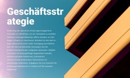 Neue Geschäftsstrategie Site-Vorlage