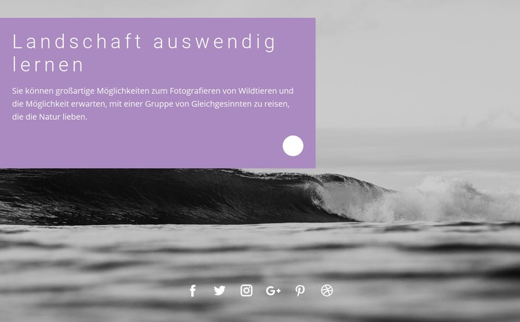 Seelandschaft Erinnerungen HTML5-Vorlage