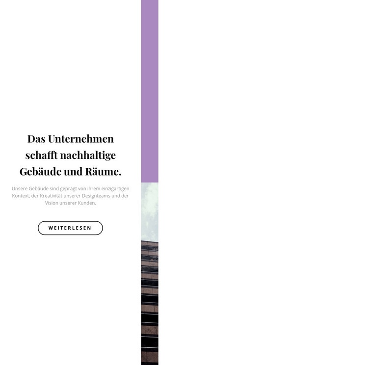 Minimale Linie im Gebäude Website Builder-Vorlagen