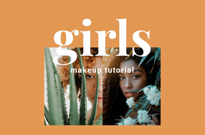 Makeup tutorial Elementor Template Alternative