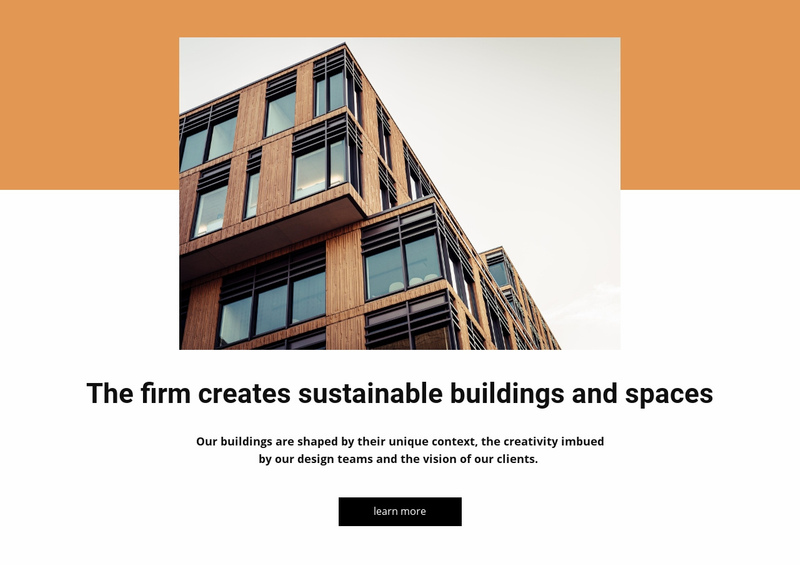 Create building and space Elementor Template Alternative