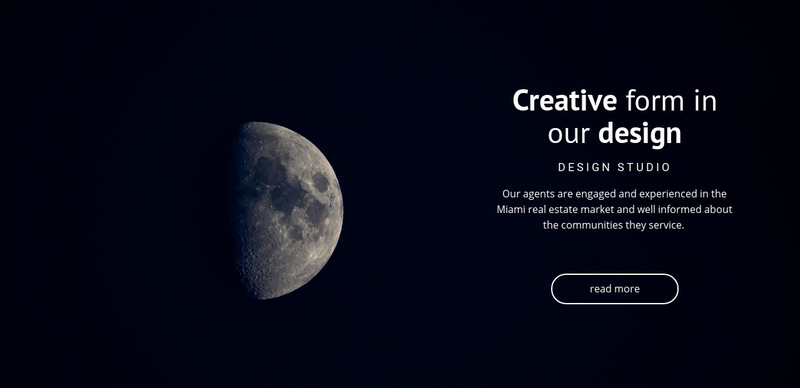 Space theme in projects Elementor Template Alternative