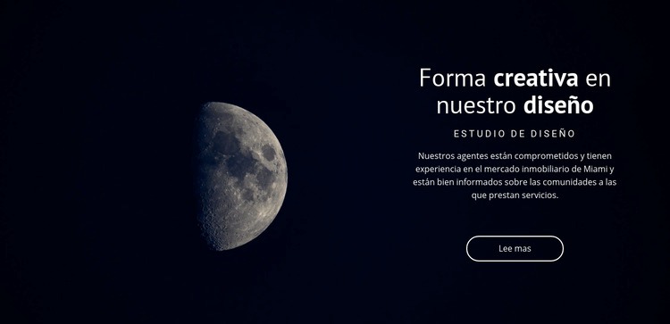 Tema espacial en proyectos Maqueta de sitio web