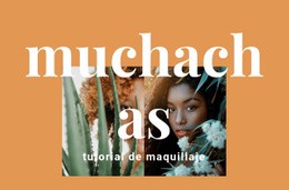 Impresionante Plantilla HTML5 Para Tutorial De Maquillaje