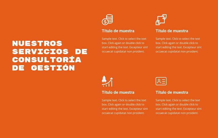 Servicios de asesoramiento Plantilla HTML5