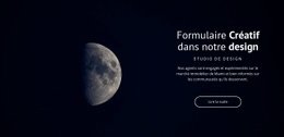 Thème De L'Espace Dans Les Projets - Conception De Site Web Ultime