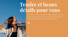 Concepteur De Site Web Pour Beaux Détails De Mode