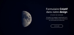 Thème De L'Espace Dans Les Projets - Créateur De Sites Web Pour N'Importe Quel Appareil