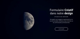 Thème De L'Espace Dans Les Projets - Prototype De Site Web