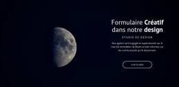 Thème HTML5 Pour Thème De L'Espace Dans Les Projets