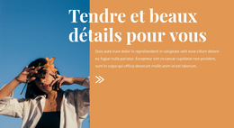 Beaux Détails De Mode : Modèle De Site Web Simple