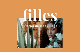 Tutoriel De Maquillage – Modèle De Site Web Mobile