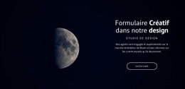 Thème De L'Espace Dans Les Projets - Modèle Professionnel Personnalisable D'Une Page