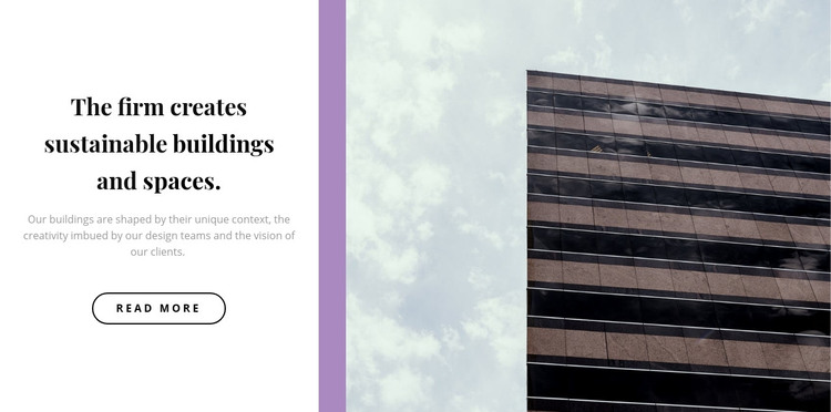 Minimal line in building Homepage Design