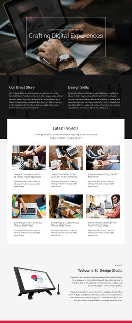 Crafting Digital Design Studio - Html Code Example by Nicepage