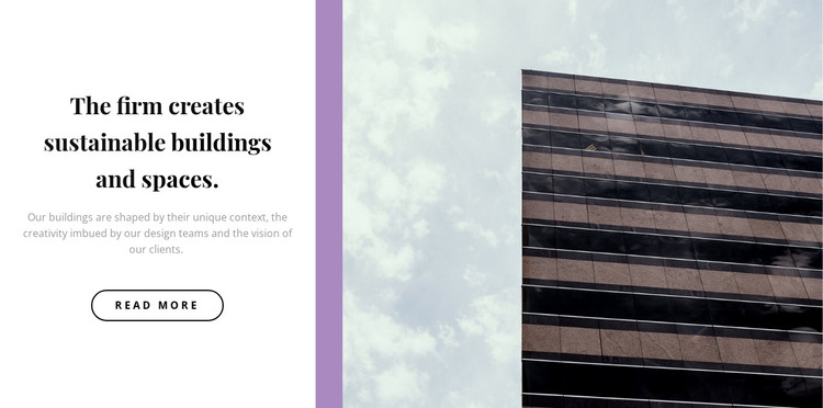Minimal line in building HTML Template