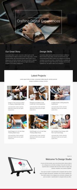 Crafting Digital Design Studio - HTML Builder