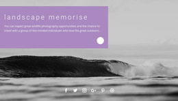 Sea Landscape Memories - Free Landing Page, Template HTML5