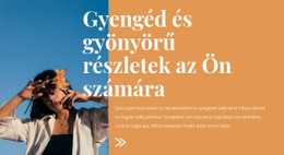 Gyönyörű Divat Részletek Egyoldalas Sablon