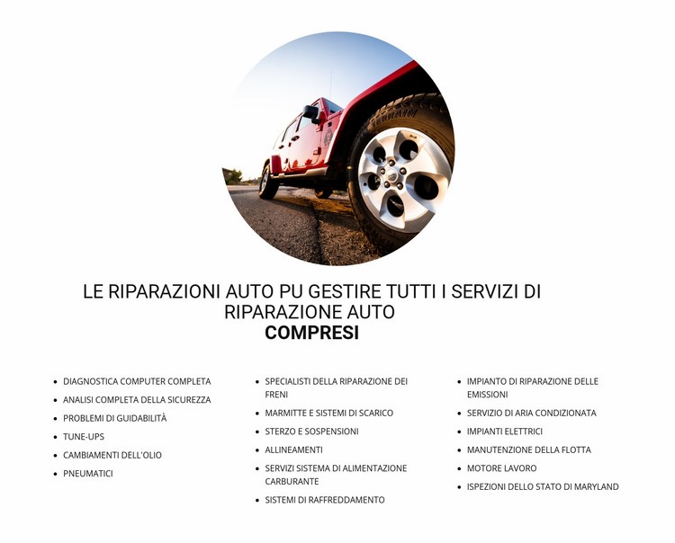 Servizi inclusi Costruttore di siti web HTML