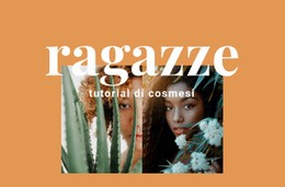 Fantastico Modello HTML5 Per Tutorial Di Cosmesi