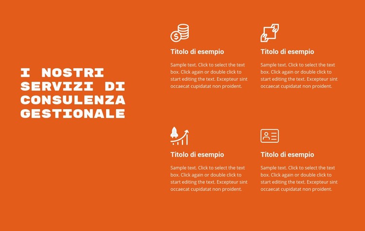 Servizi di consulenza Modello Joomla