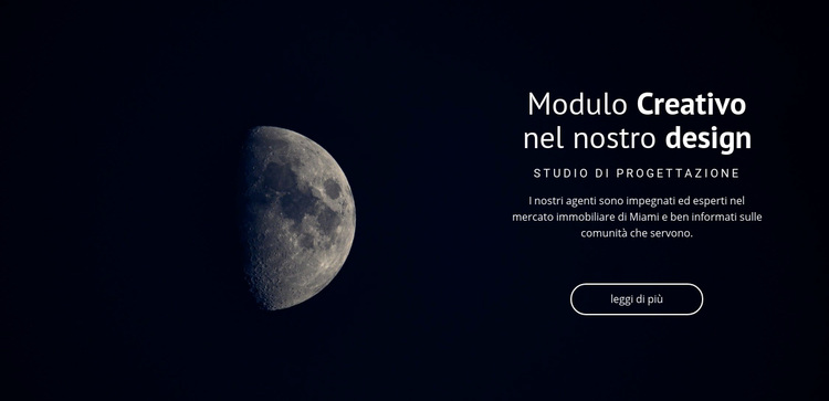 Tema spaziale nei progetti Tema WordPress