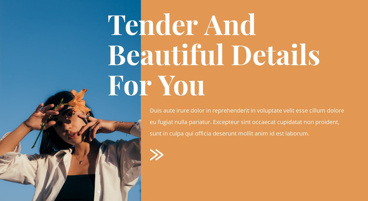 Beautiful fashion details Joomla Page Builder