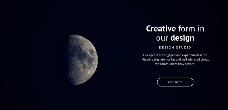 Space theme in projects Joomla Template