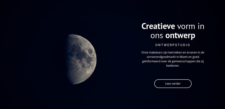 Ruimtethema in projecten HTML-sjabloon
