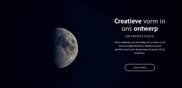 Ruimtethema in projecten Html Website Builder