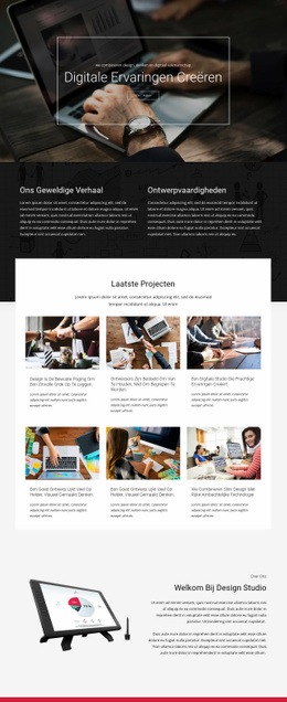 Crafting Digital Design Studio - HTML5-Sjabloon