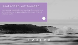 Zee Landschap Herinneringen - Responsieve HTML5-Sjabloon