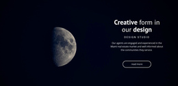Space Theme In Projects - Customizable Professional One Page Template