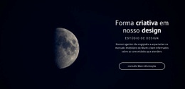 Tema De Espaço Em Projetos - Design Definitivo Do Site