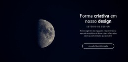 Tema De Espaço Em Projetos - Protótipo De Site