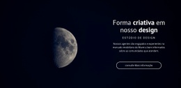 Tema De Espaço Em Projetos - Modelo De Site Pessoal