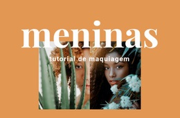 Tutorial De Maquiagem Modelo CSS Gratuito