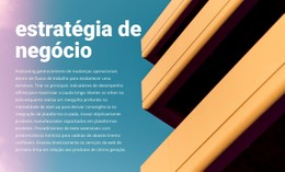 Nova Estratégia De Negócios Modelo De Site
