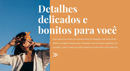 Detalhes De Moda Lindos - Modelo HTML5 Gratuito