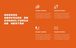 Web Design Para Serviços De Consultoria