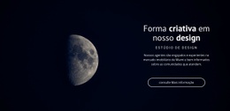 Tema HTML5 Para Tema De Espaço Em Projetos