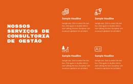 Serviços De Consultoria - Modelo De Site Joomla