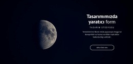 Projelerde Uzay Teması - Kişisel Web Sitesi Şablonu