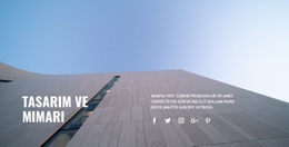 Şehri Dekore Ediyoruz - Ücretsiz Tek Sayfalık Web Sitesi