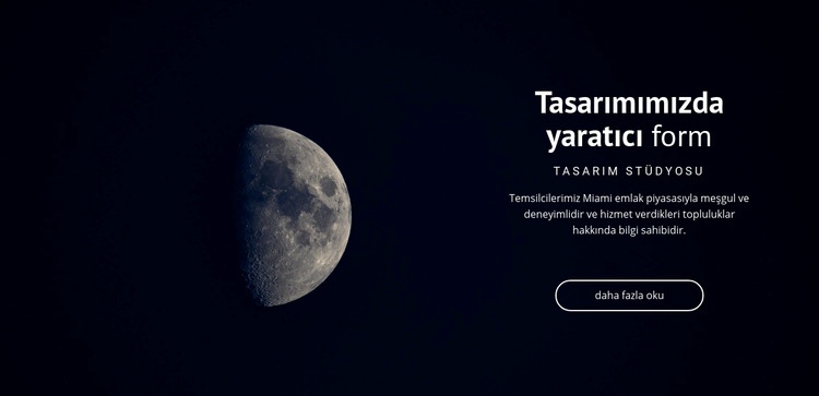 Projelerde uzay teması Web Sitesi Oluşturucu Şablonları